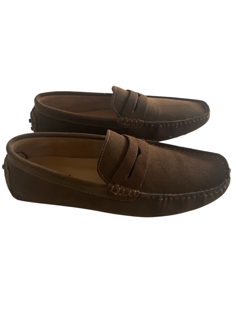 Brown Suede like Penny moccasin Loafers in size 9 - Picture 2 of 7